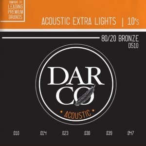 DARCO D510 EXTRA LIGHTS – Set žica za akustičnu gitaru