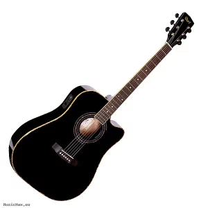 Cort AD 880 CE BK  w/bag Akustična ozvučena gitara sa torbom