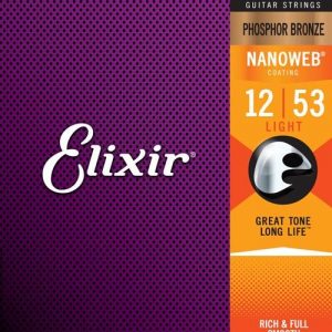 Elixir Strings 16052 Nanoweb – Set žica za akustičnu gitaru